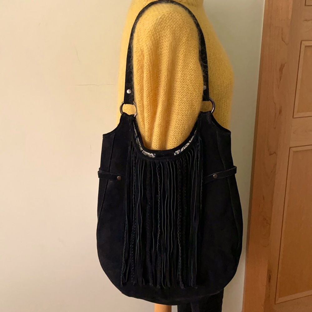 Industry Active Brand Black Suede Purse, NWOT